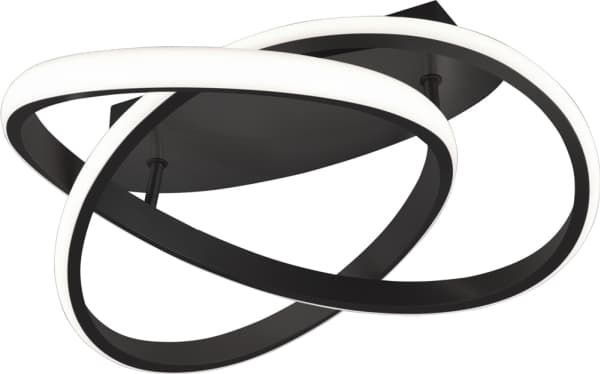 TRIO Course, LED, 3000 K, 2400 LM, IP20, Svart, Vit