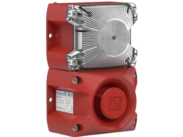 Pfannenbergin vilkkuvalo Xenon PA X 1-05 24DC CL EN54 RAL3000 23311801000 Kirkas vilkkuvalo, puoliväri, Pulstone 24 V/DC 105 dB