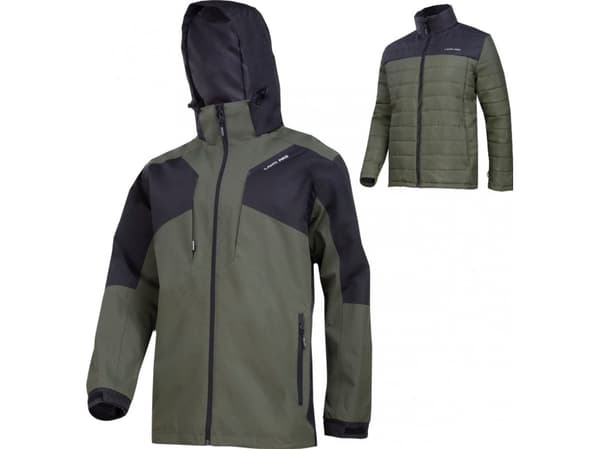 Lahti Pro 3IN1 JACKET WITH REMOVABLE LINER GREEN-BLACK, "3XL", CE, LAHTI