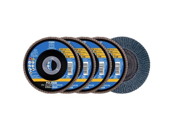 PFERD 69198300 SET PFC 125 Z40/60/80/120 PSF STEELOX Metallilevy hiontaan Halkaisija 125 mm Poraushalkaisija 22,23 mm 1 sarja 1 sarja