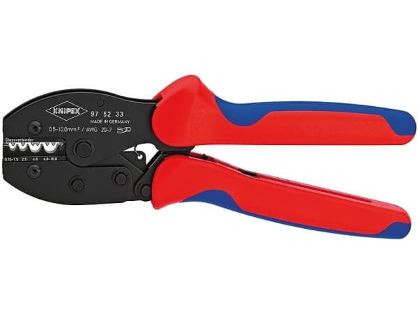 Knipex 97 52 33 SB, Avbitartång, Kromvanadinstål, Plast, Blå, Röd, 220 mm, 500 g