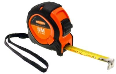 Staco båndmål 5m x 19mm - Professionelt MID klasse II, metrisk skala m/Trilock system