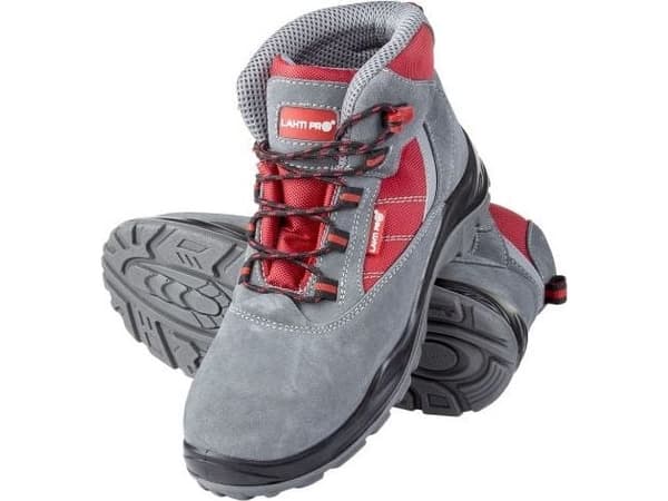 Lahti Pro SUITABLE/OXFORD GRAY/RED SEWELTS, S1P SRC, "42", CE, LAHTI