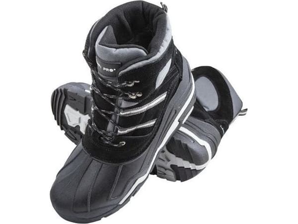 Lahti Pro SUEDE/OXFORD BLACK-GRAY SNOW BOOTS, "41/42", LAHTI