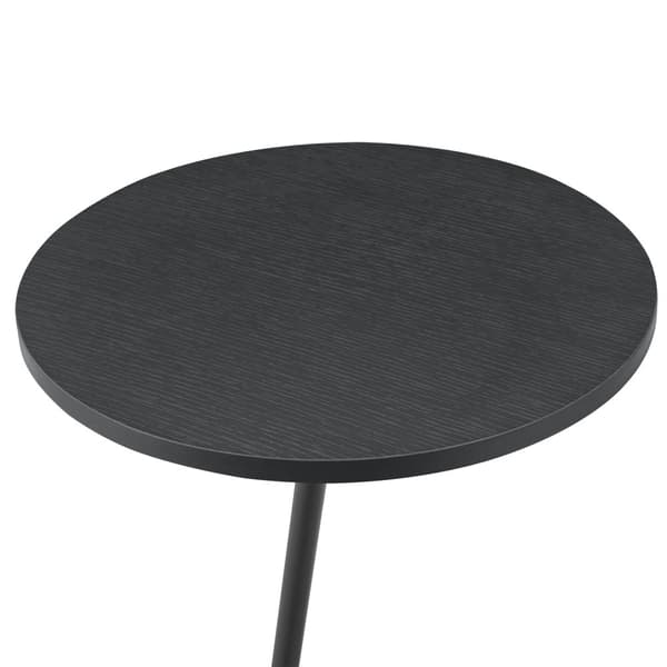 Sidobord Karup 55x40 cm svart [en.casa]