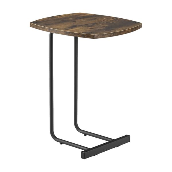Sidobord Kjellerup 55x40x40 cm mörkt trämönster [en.casa]
