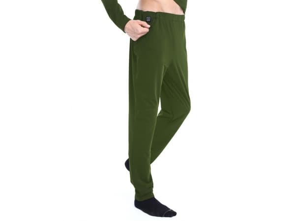 Glovii GP1CM, Lange underbukser, Unisex, Grønn, M, EUE, Monokromatisk
