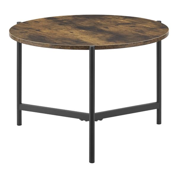Soffbord Køge 42xØ60 cm mörk träfärg [en.casa]