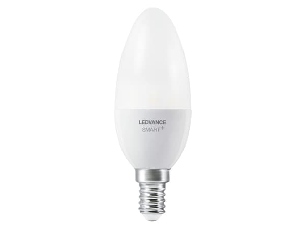 LEDVANCE SMART+ Classic, Älylamppu, Valkoinen, ZigBee, E14, Lämmin valkoinen, 470 lm