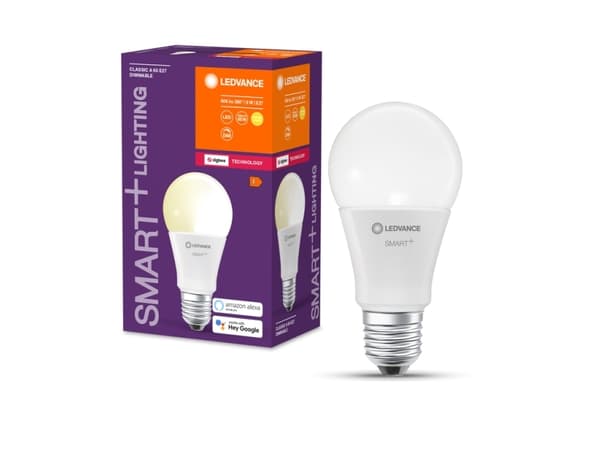 LEDVANCE SMART+ Classic, Älylamppu, Valkoinen, ZigBee, E27, Lämmin valkoinen, 806 lm