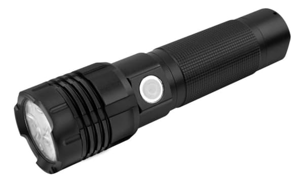 Ansmann Pro 3000R taskulamppu metalli, 3x10W LED 1600-0445 musta