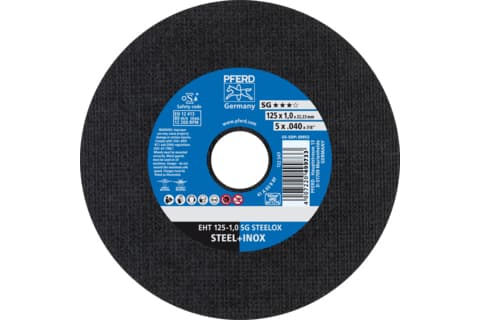 PFERD 69198297, Klippskiva, Platt i mitten, Rostfritt stål, Stål, Varje varumärke, 2,22 cm, 12,5 cm