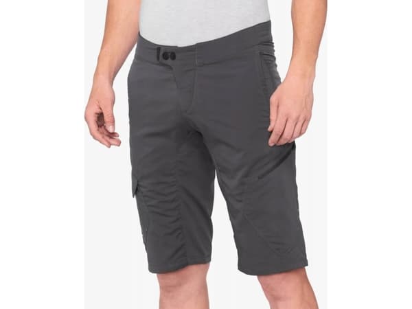 100% Szorty męskie 100% RIDECAMP Shorts Charcoal roz.34 (48 EUR)