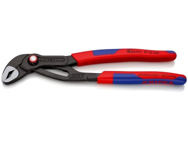Knipex 87 22 250, Ponttipihdit, 5 cm, 4,6 cm, Kromivanadiini-teräs, Sininen, Punainen, 250 mm