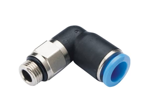 TRU COMPONENTS Kulmaliitin TC-10462768 GPL12-G03 Putken Ø: 12 mm Kierrekoko: G3/8 1 kpl