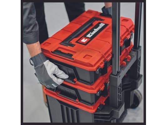 Einhell E-Case Tower, Sort, Rød, Polypropylen (PP), Varmebestandig, Splash resistant, 415 x 273 x 320 mm, 1,01 kg, 450 mm