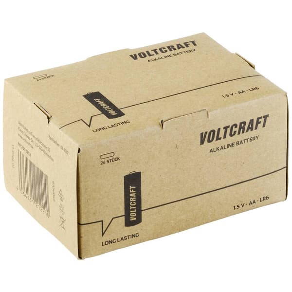 VOLTCRAFT Industrial LR6 Batteri AA (R6) Alkaliskt 3000 mAh 1.5 V 24 st