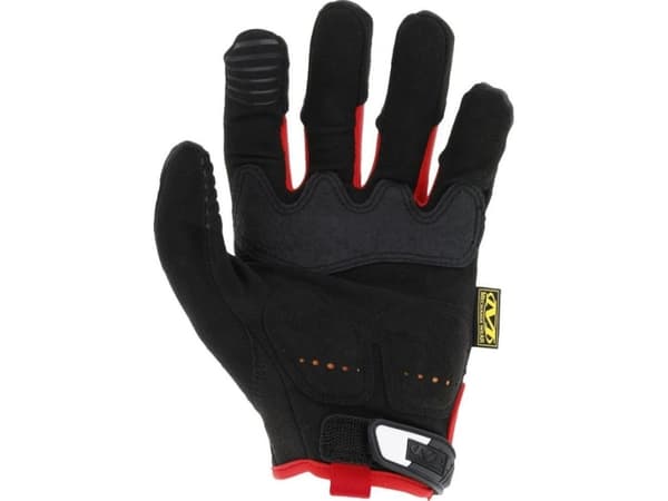 Mechanix Wear Gloves Mechanix M-Pact® 52 Sort/Rød Størrelse L. Borrelås, TrekDry®, syntetisk lær, håndflate, utstyr, Armortex®, fingerbeskyttelse, D3