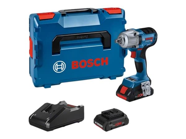Bosch GDS 18V-450 HC Professional - Støtskiftenøkkel - trådløs - 1/2" firkantdrev - 800 N·m - 2 batterier - 18 V
