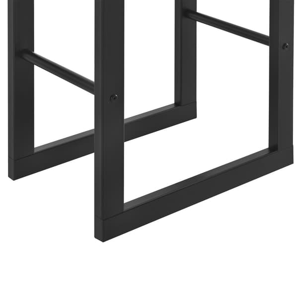 Vedställ Täby vedförvaring 60x25x100 cm stål [en.casa]