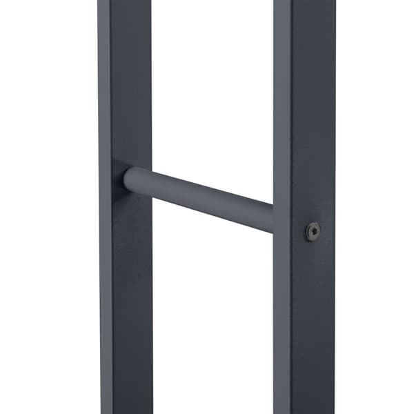 Vedställ Täby vedförvaring 80x25x150 cm stål [en.casa]