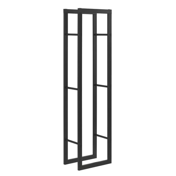 Vedställ Täby vedförvaring 40x25x150 cm stål [en.casa]