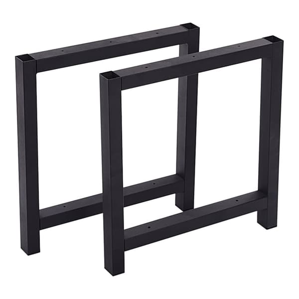 Bordsben Møn set om 2 stål 43x45 cm svart [en.casa]