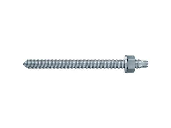 Fischer gevindstang 10x130mm - RGM, elforzinket/inkl. skive & møtrik, pakke a 10stk