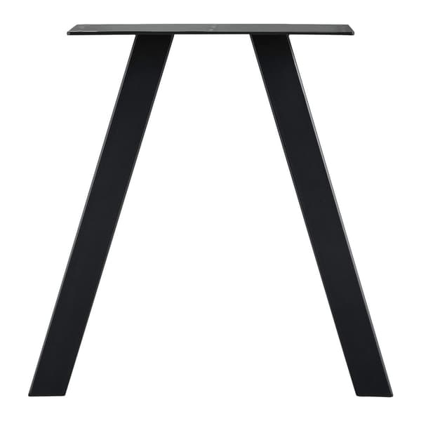 Bordsben Mariager set om 2 stål 42x30 cm svart [en.casa]