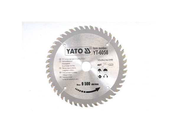 Yato YT-6058, Puu, 16 cm, 2 cm, Kovametallihampaat (TCT), 9500 RPM, 368 g