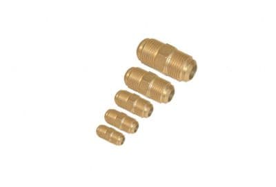 union lige 3/8'' - Messing