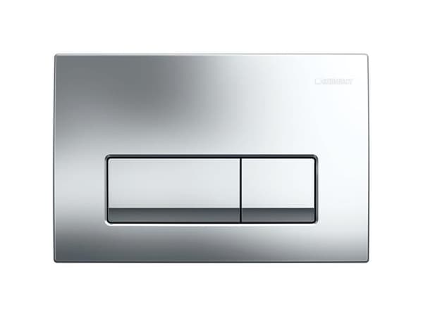 Geberit bejt.plade Delta50 - 246x164x26mm tryktaste krom