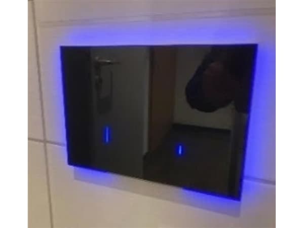 Laufen Lis tryk e-aw107 sort - betjeningsplade elektronisk e-aw107 glas