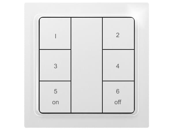 Eltako F6T55EB-Keypad-wg Funk/Trådløs Knap Overflademonteret Rækkevidde (max. i frit terræn) 30 m