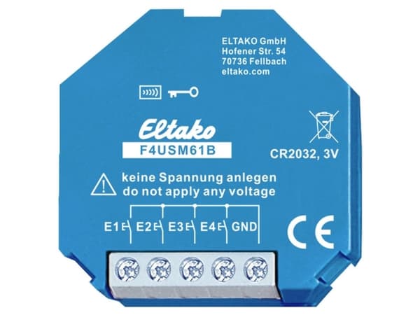 Eltako F4USM61B Transmitter Rækkevidde (max. i frit terræn) 30 m