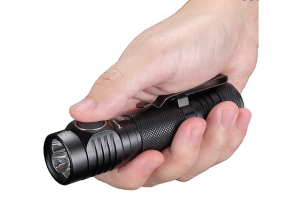 Nitecore E4K, Käsikokoinen taskulamppu, Musta, Alumiini, Painikkeet, 2 m, 2 m
