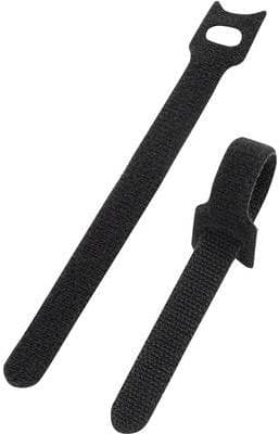 Basetech Velcro-kabelbindere til bundtning af klæbe- og fleecedele (L x B) 150 mm x 13 mm Sort STD-150 1 (STD-150)