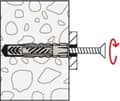 Miniatyrbild 1 av 4: Fischer UX-R Universalkontakt 8 x 50 mm - 100 Styck