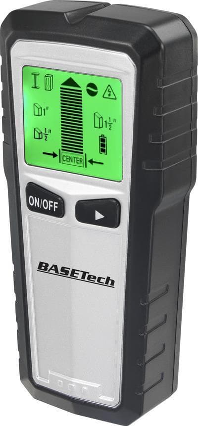 Basetech Locator OG-430 TO-6481299 Velegnet til træ, ikke-jernholdigt metal, strømførende ledninger, jernholdigt metal (TO-6481299)