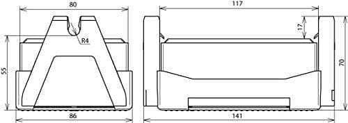 Dehn 253050 - Bracket Driver FB2 Skab 8mm Plast