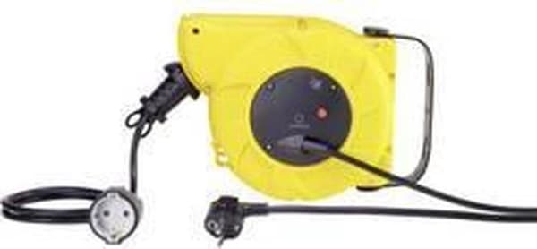 Renkforce RF-3349118 Vægkabelrulle 9,00 m Sort PG stik