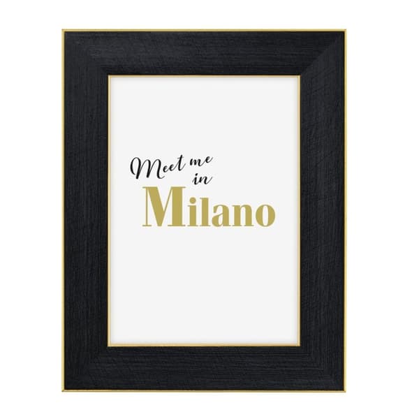 Hama Milano - Plast - Sort - Enkelt billedramme - Bord - 13 x 18 cm - Rektangulær (00068122)