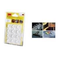 3M Bumpon elastisk buffert, transparent, rund, diam. 12,7 mm höjd: 3,5 mm självhäftande absorberande vibrationer och (SJ5312BL)