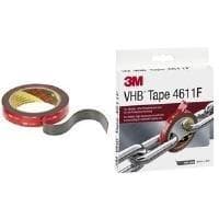 3M VHB High Performance Teippi 4910F, 19 mm x 3 m, läpinäkyvä kaksipuolinen liima, sovitettavissa vaikeasti - 1 kpl (4910193)