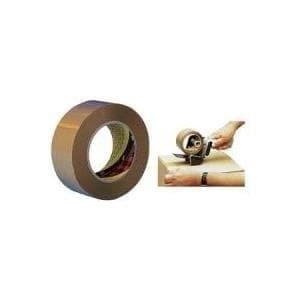3M Scotch emballagetape 371, PP, 38 mm x 66 m, brun, pakket i 6 stykker (371B3866)