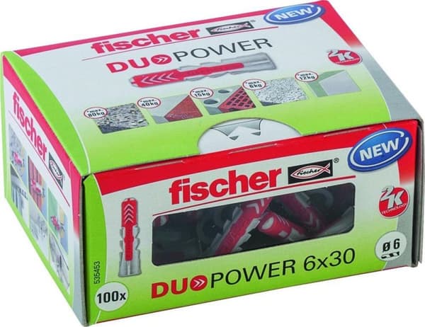 Stik fischer DUOPOWER 6x30 (100 stk)