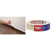 tesa painter's crepe 4348 standard papir malertape, 30 mm x 50m let crepet, muliggør produktion af lighter ab - 1 stk (04348-00017-03)