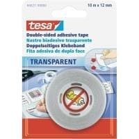 tesa® kaksipuolinen teippi (P x L) 10 mx 12 mm läpinäkyvä PP 64621 sisältö: 1 rulla (64621-00000-04)