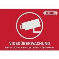 ABUS AU1420 - Rektangulær - Rød - Hvid - Selvklæbende - 148 mm - 105 mm (AU1420)