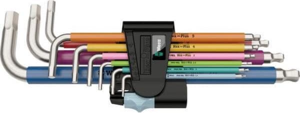Wera Multicolour Inbus Kulmaruuvimeisselisarja, 9 osaa